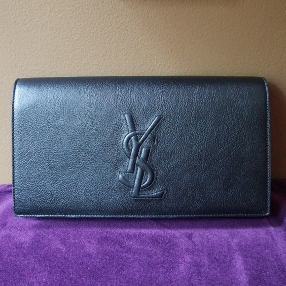 Saint Laurent Black Kate Clutch - Picture 1 of 6
